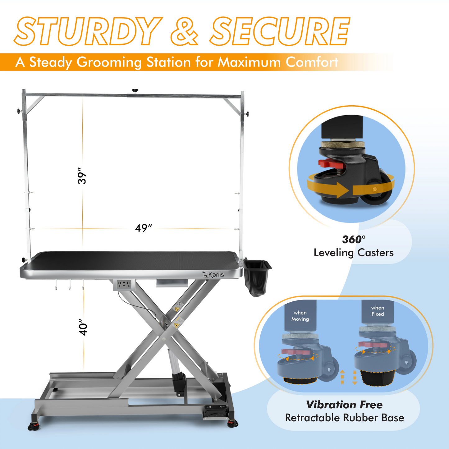 KANIS - Professional Electric Dog Grooming Table