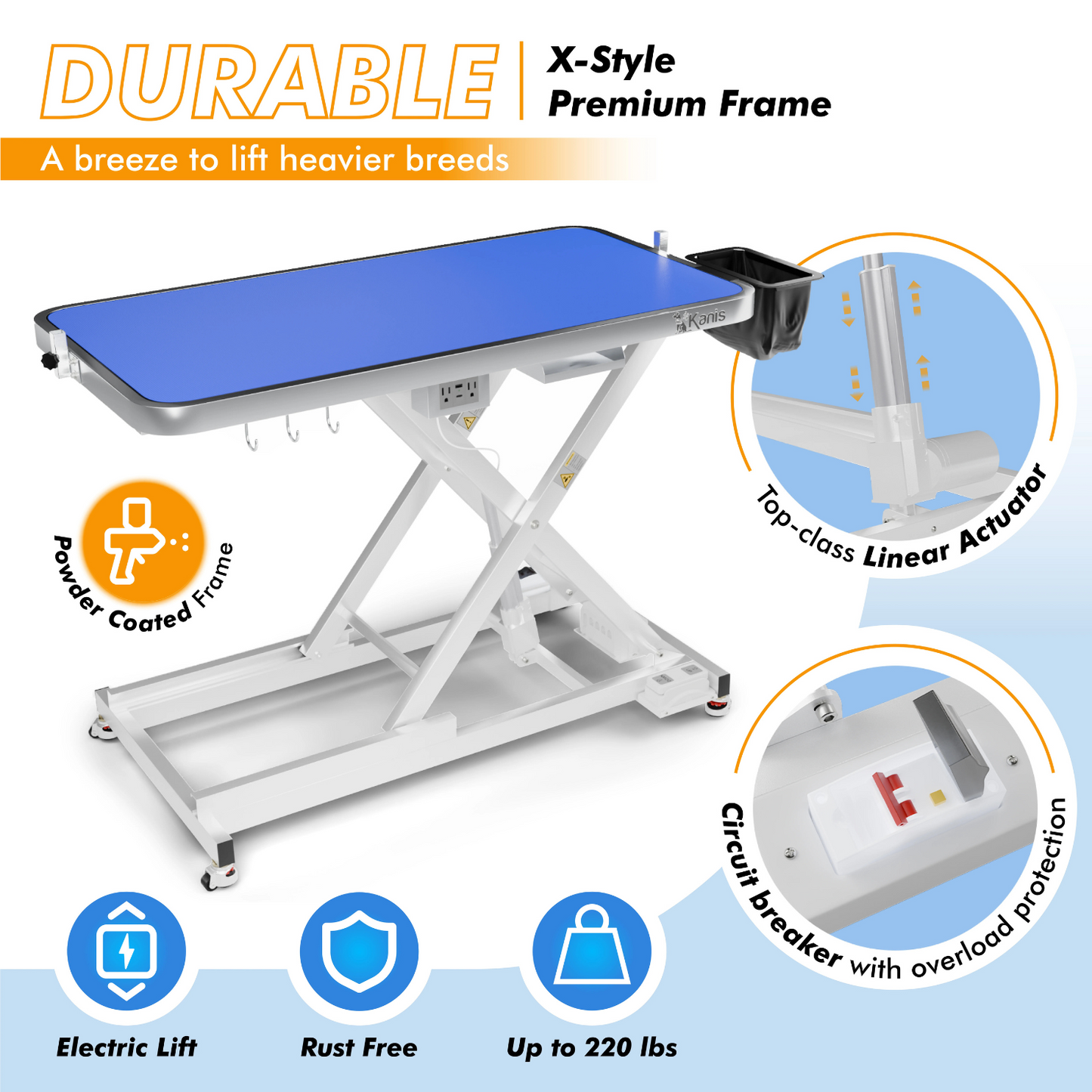 KANIS - Professional Electric Dog Grooming Table