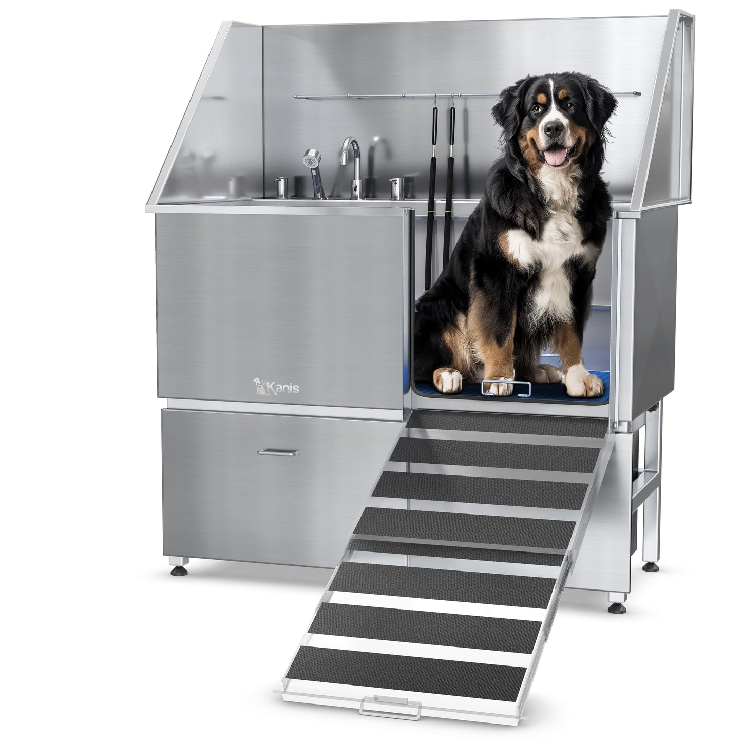 KANIS - Professional Stainless Steel Dog Bathing Station