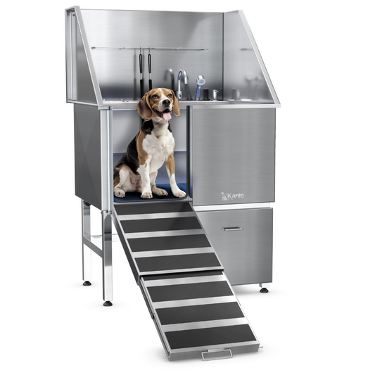 KANIS - Professional Stainless Steel Dog Bathing Station