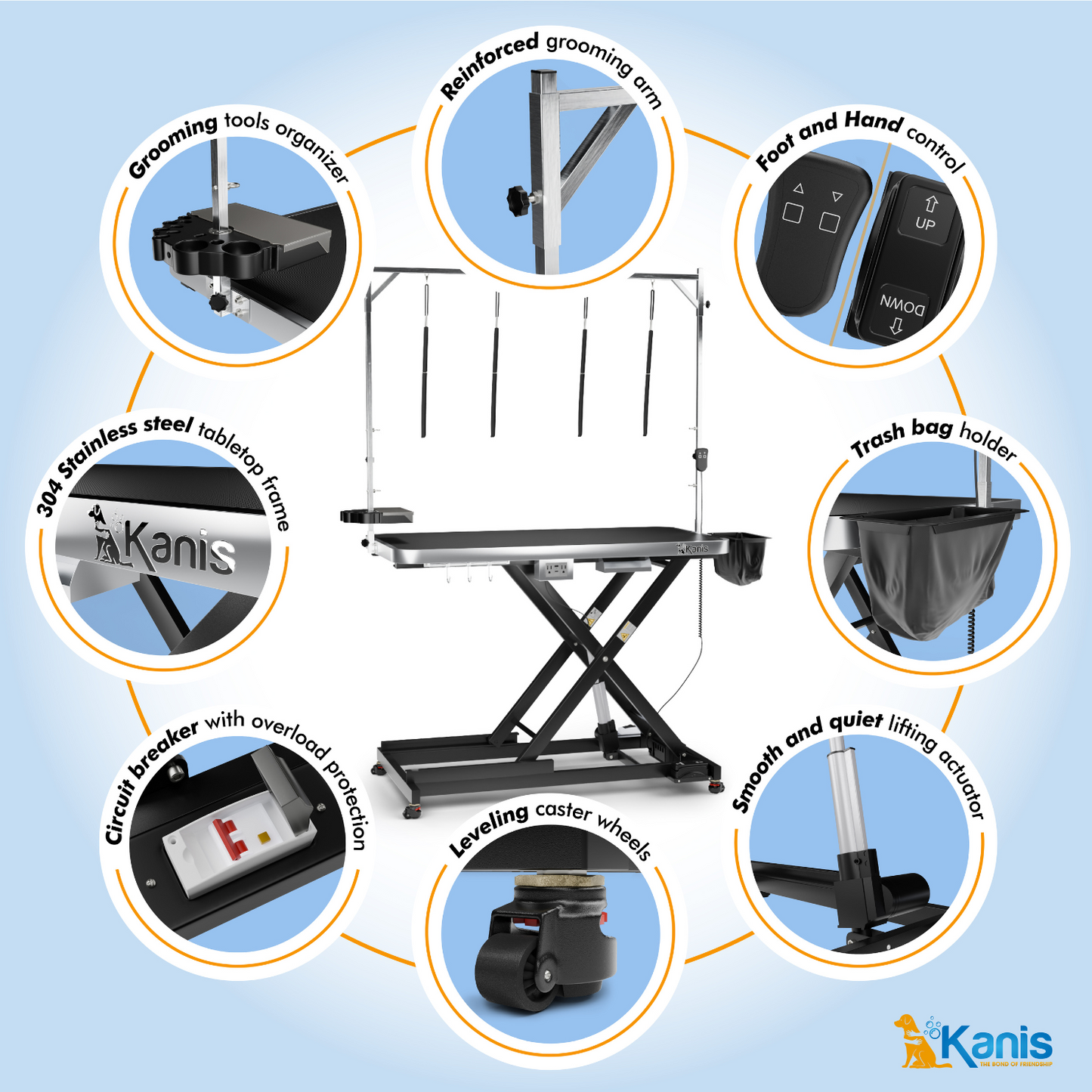 KANIS - Professional Electric Dog Grooming Table