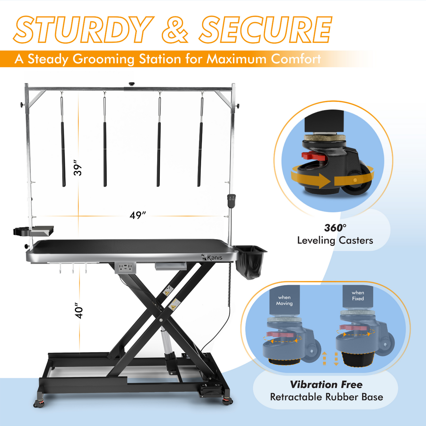 KANIS - Professional Electric Dog Grooming Table