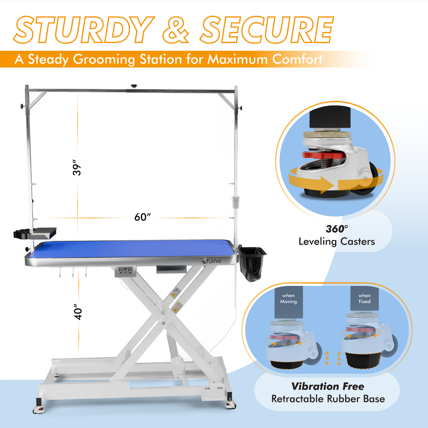 KANIS - Professional Electric Dog Grooming Table