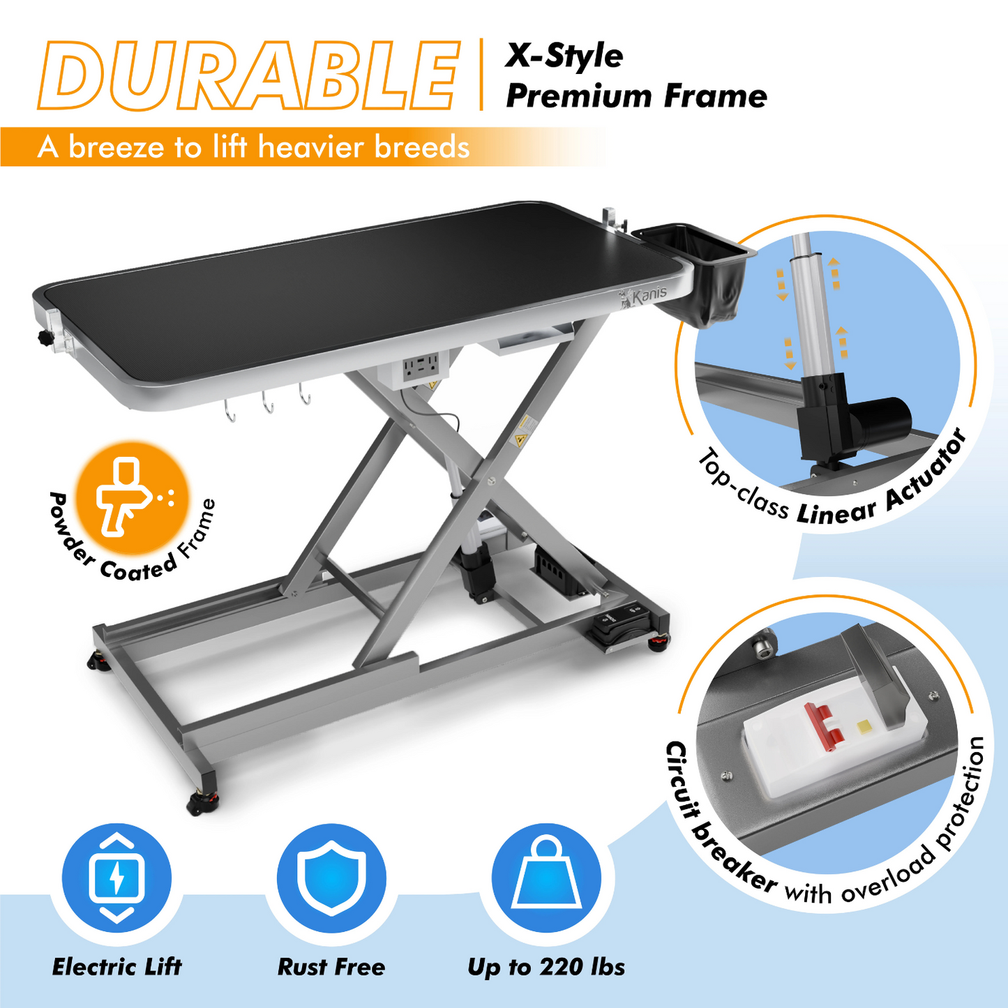 KANIS - Professional Electric Dog Grooming Table