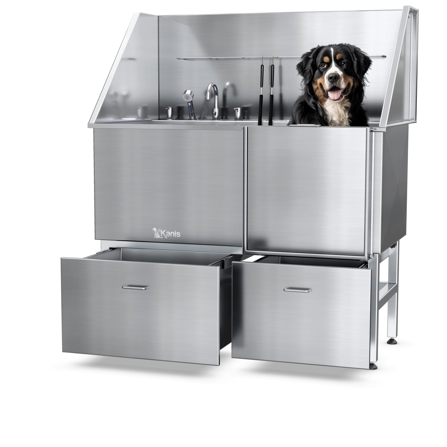 KANIS - Professional Stainless Steel Dog Bathing Station