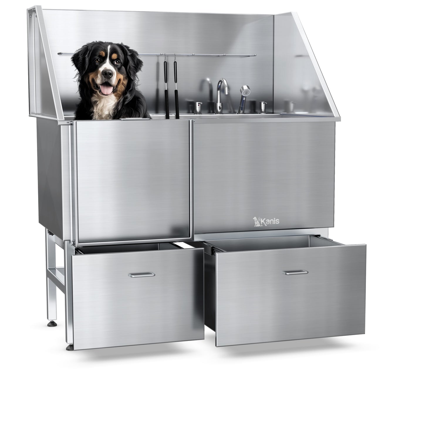 KANIS - Professional Stainless Steel Dog Bathing Station