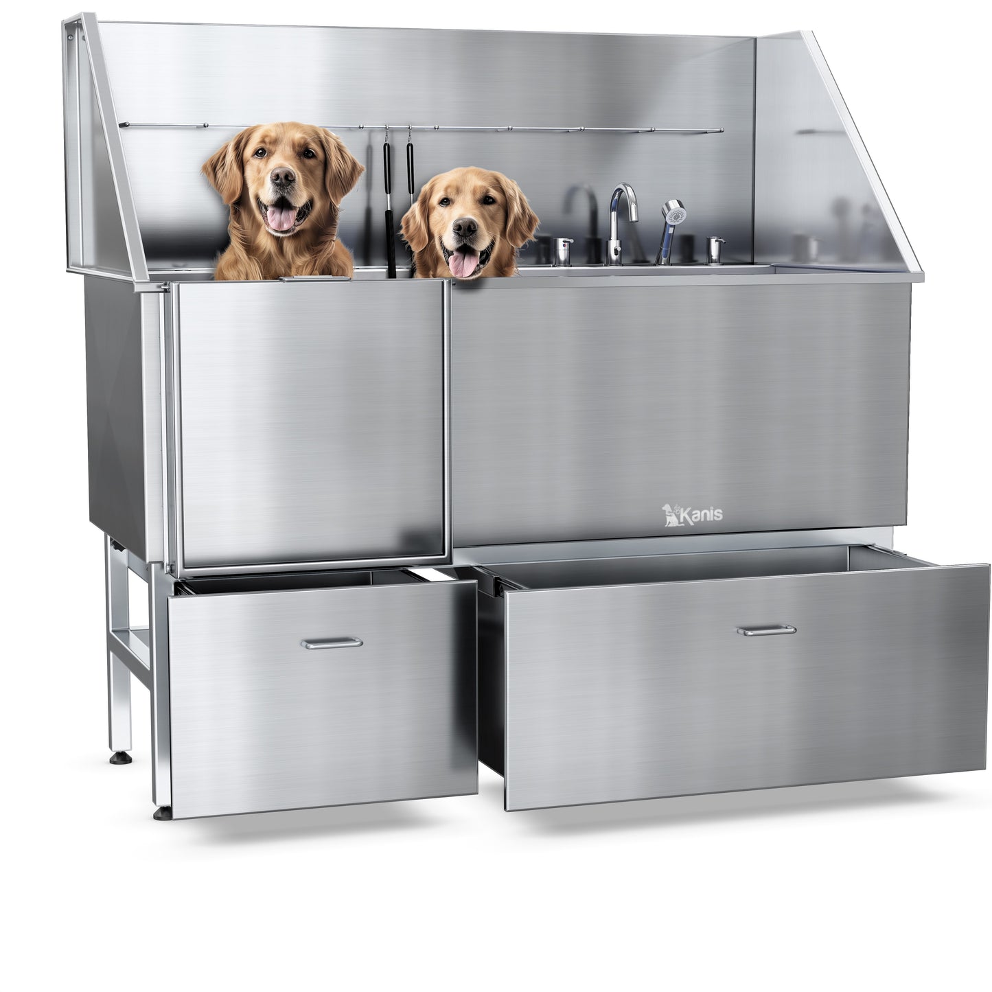 KANIS - Professional Stainless Steel Dog Bathing Station