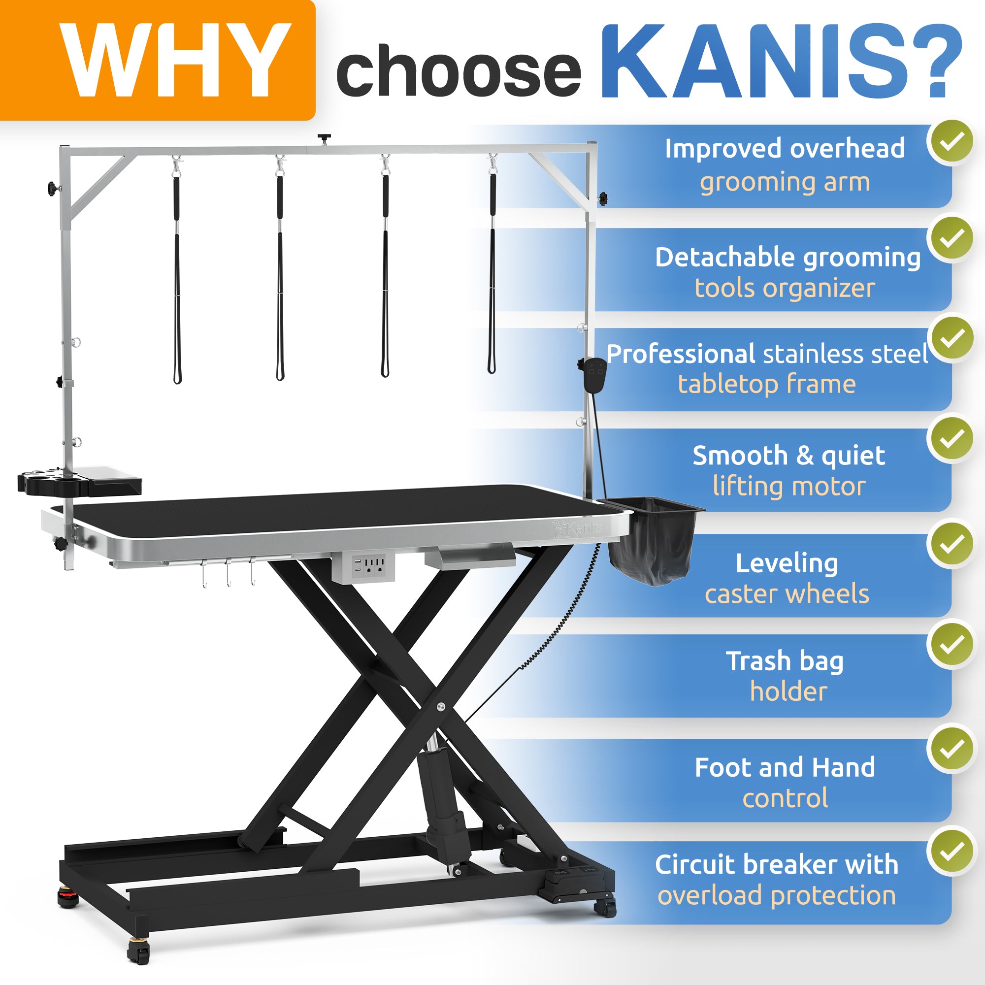 KANIS Professional Electric Dog Grooming Table